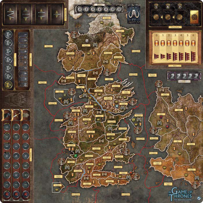 A Game of Thrones Board Game 2nd Ed Mother of Dragons Gamemat