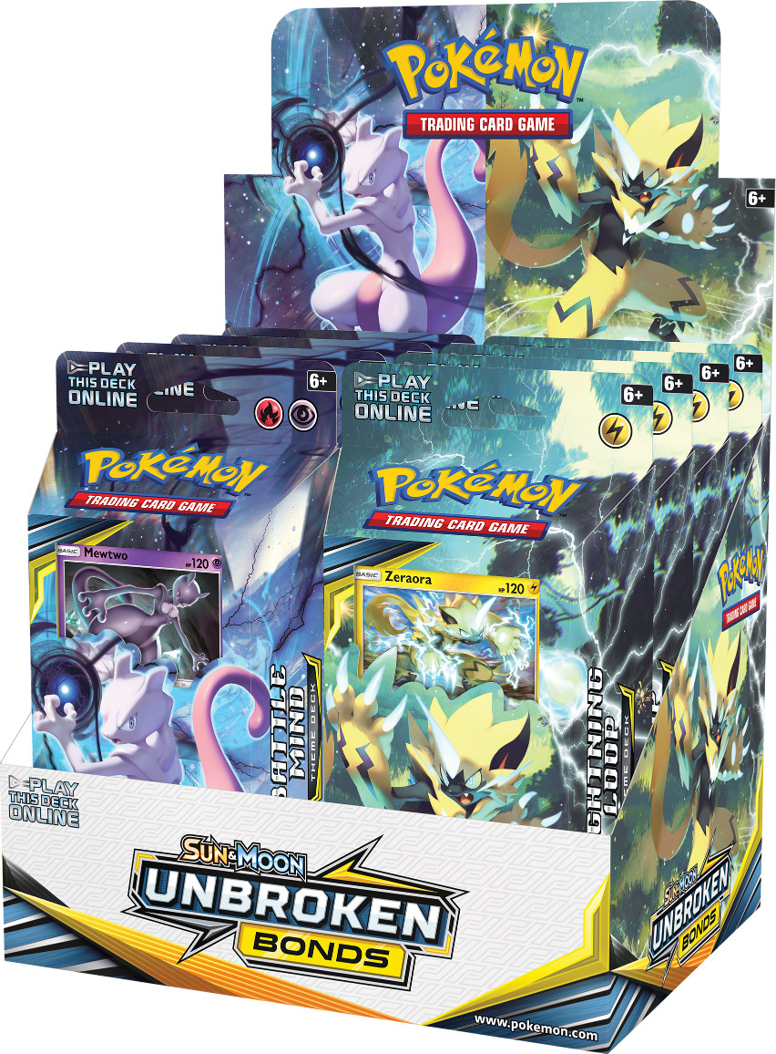 Pokemon Sun & Moon 10 - Unbroken Bonds Theme Decks