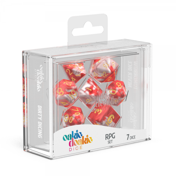 oakie doakie DICE RPG Set Gemidice: Red Sky (7)