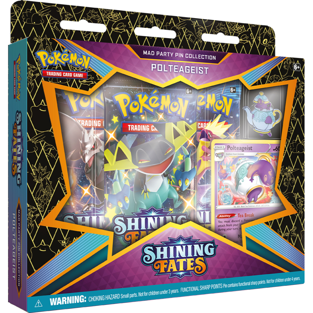 sword and shield shining fates booster box Pokémon TCG: Shining Fates Booster Pack: 3 Pack main image 1