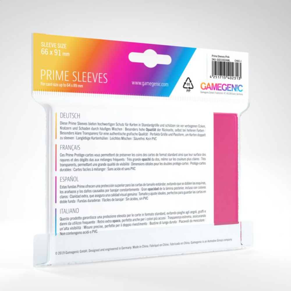 Gamegenic PRIME Sleeves Pink (100) - Image 3
