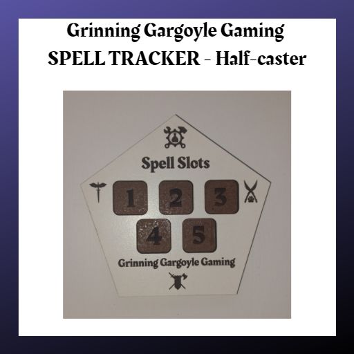 Grinning Gargoyle Spell Tracker - Half-caster (Artificers, Paladins, Rangers, and Rogues) - Image 2