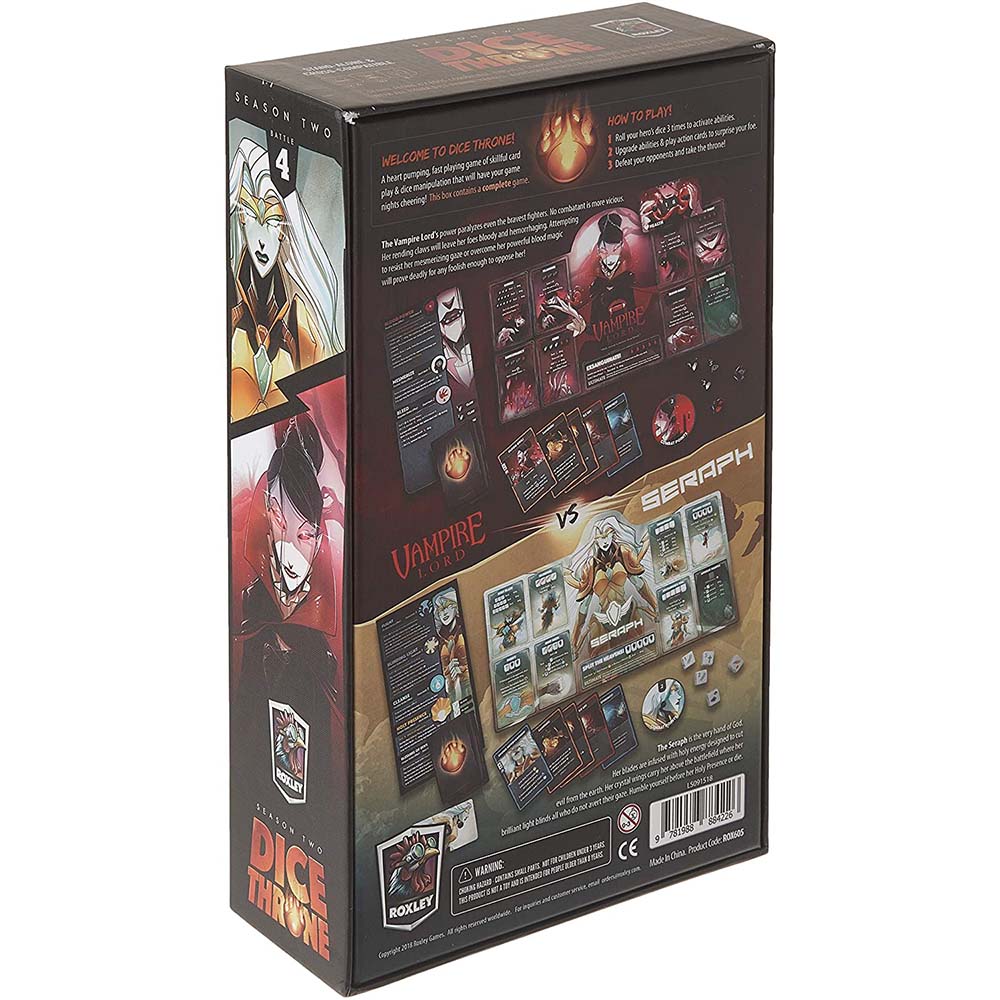 Dice Throne Season 2 - Box 4 - Seraph vs Vampire Lord - Image 2