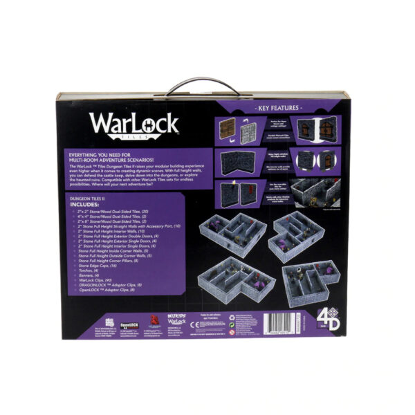 WarLock Tiles Dungeon Tiles II - Full Height Stone Walls - Image 3