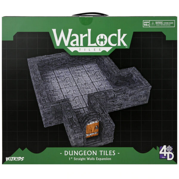 WarLock Tiles Expansion Pack - Dungeon Straight Walls