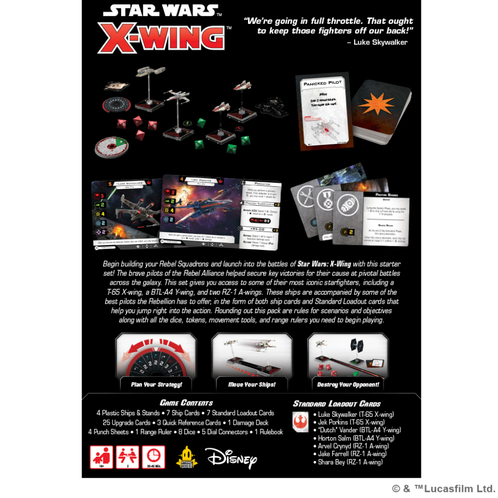 Star Wars X-Wing 2nd Edition - Rebel Alliance Starter Set - Image 4