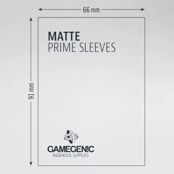GameGenic - MATTE Prime Sleeves: Black (100) - Image 2