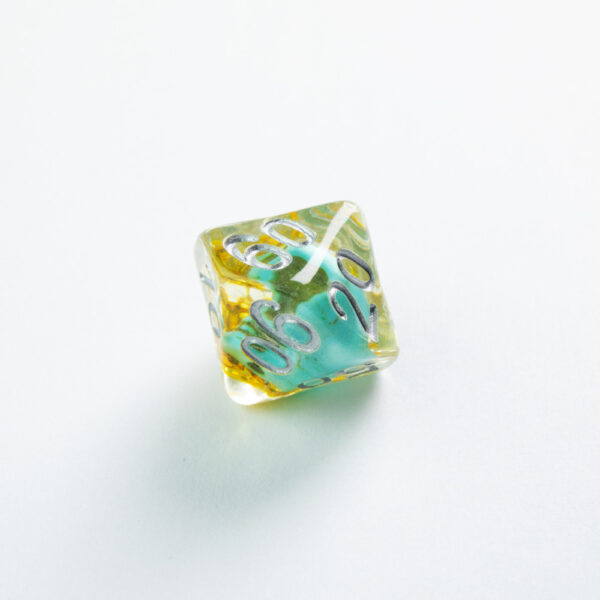 GameGenic - RPG Dice Set - Embraced Series - Green Skull - Image 2