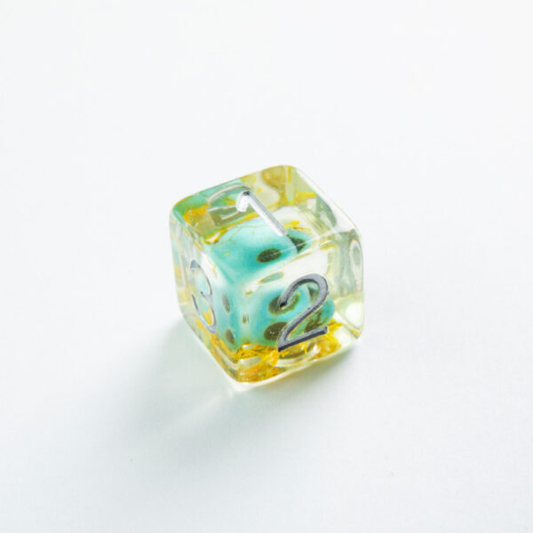 GameGenic - RPG Dice Set - Embraced Series - Green Skull - Image 6
