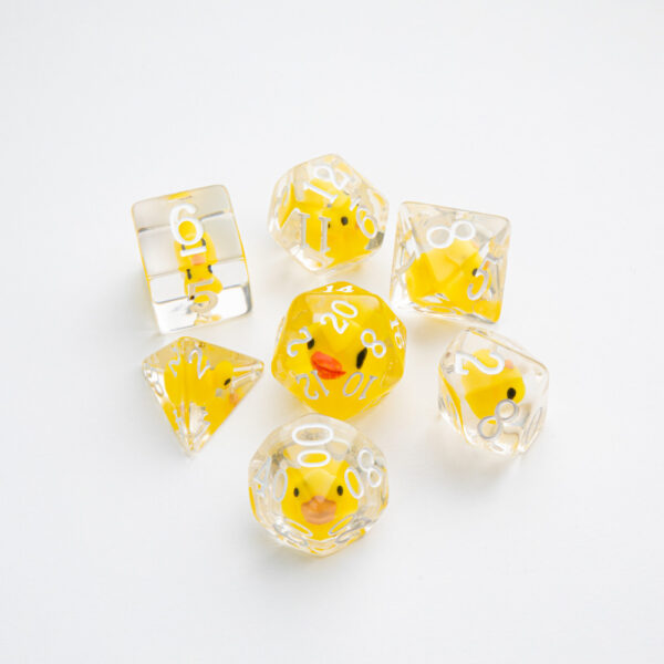 GameGenic - RPG Dice Set - Embraced Series - Rubber Duck - Image 3