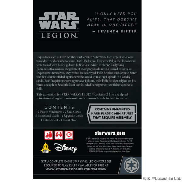 Star Wars Legion - Fifth Brother & Seventh Sister Expansion - Image 3