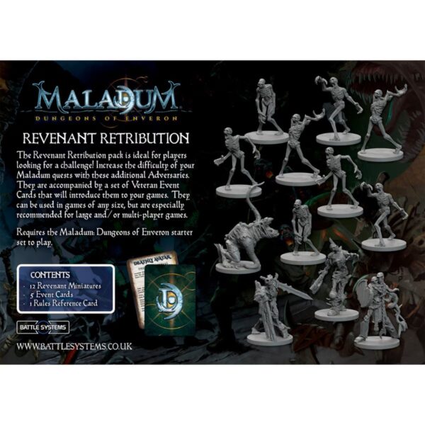 Maladum Dungeons of Enveron - Revenant Retribution Expansion (Pre-Order Deposit Required) Pre-order by: 14/02/2025 - Image 3