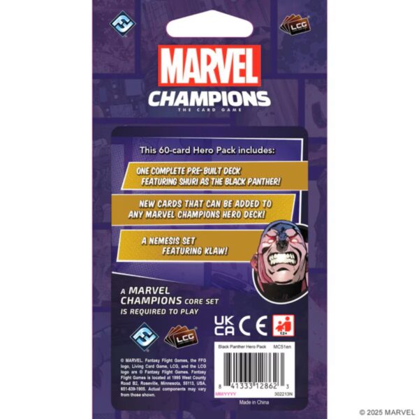 Marvel Champions LCG - Black Panther Hero Pack (Pre-Order Deposit Required) Pre-order by: 28/02/2025 - Image 3