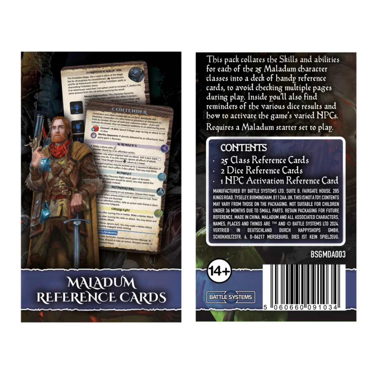 Maladum Dungeons of Enveron - Player Reference Cards - Image 2