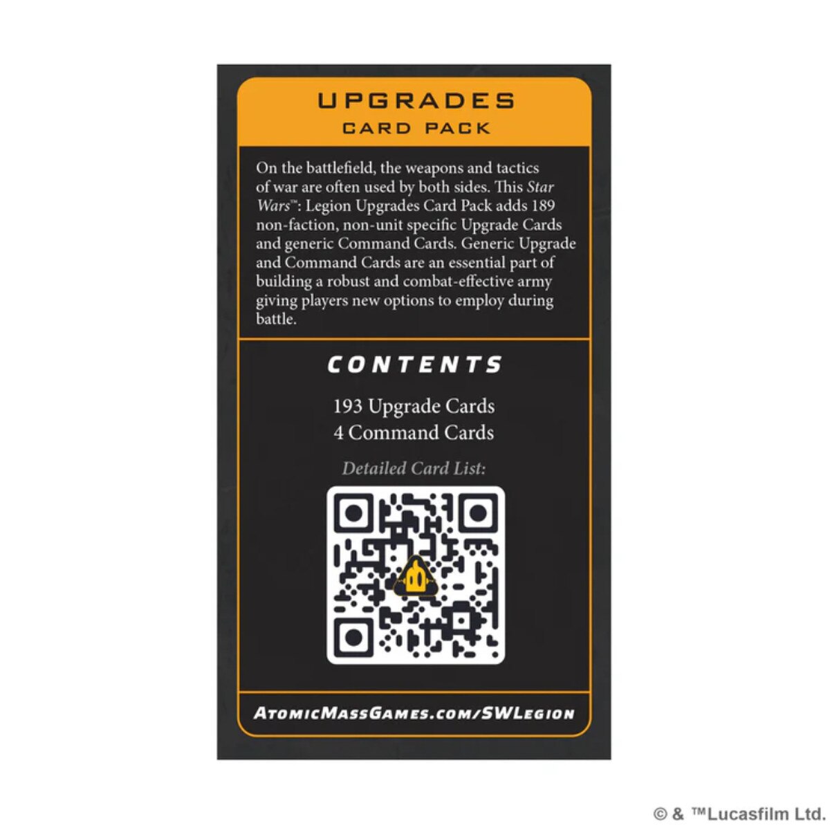 Star Wars Legion - Upgrades Card Pack - Image 2