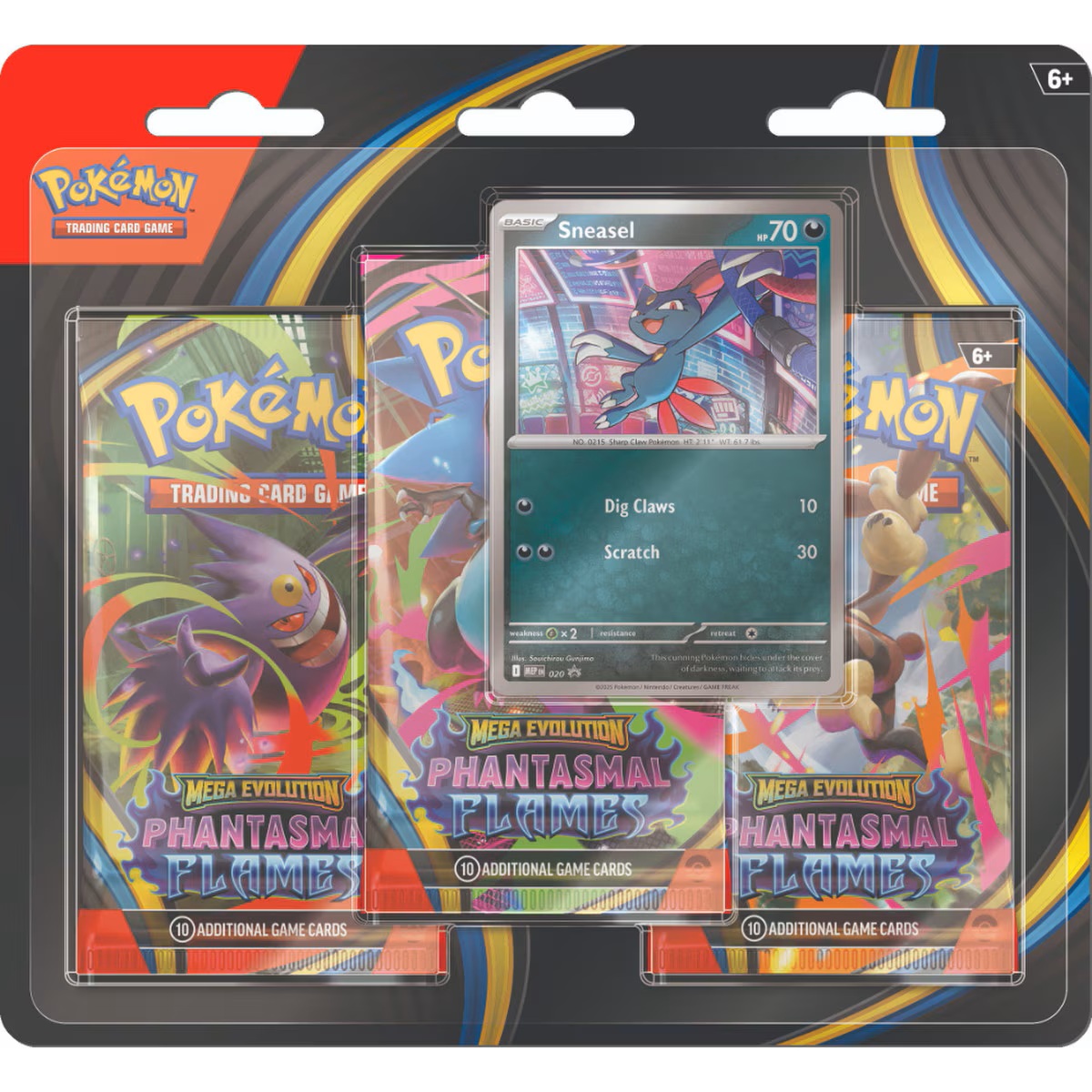 Pokémon: Mega Evolution - Phantasmal Flames - 3-Pack Blister (Box of 24)