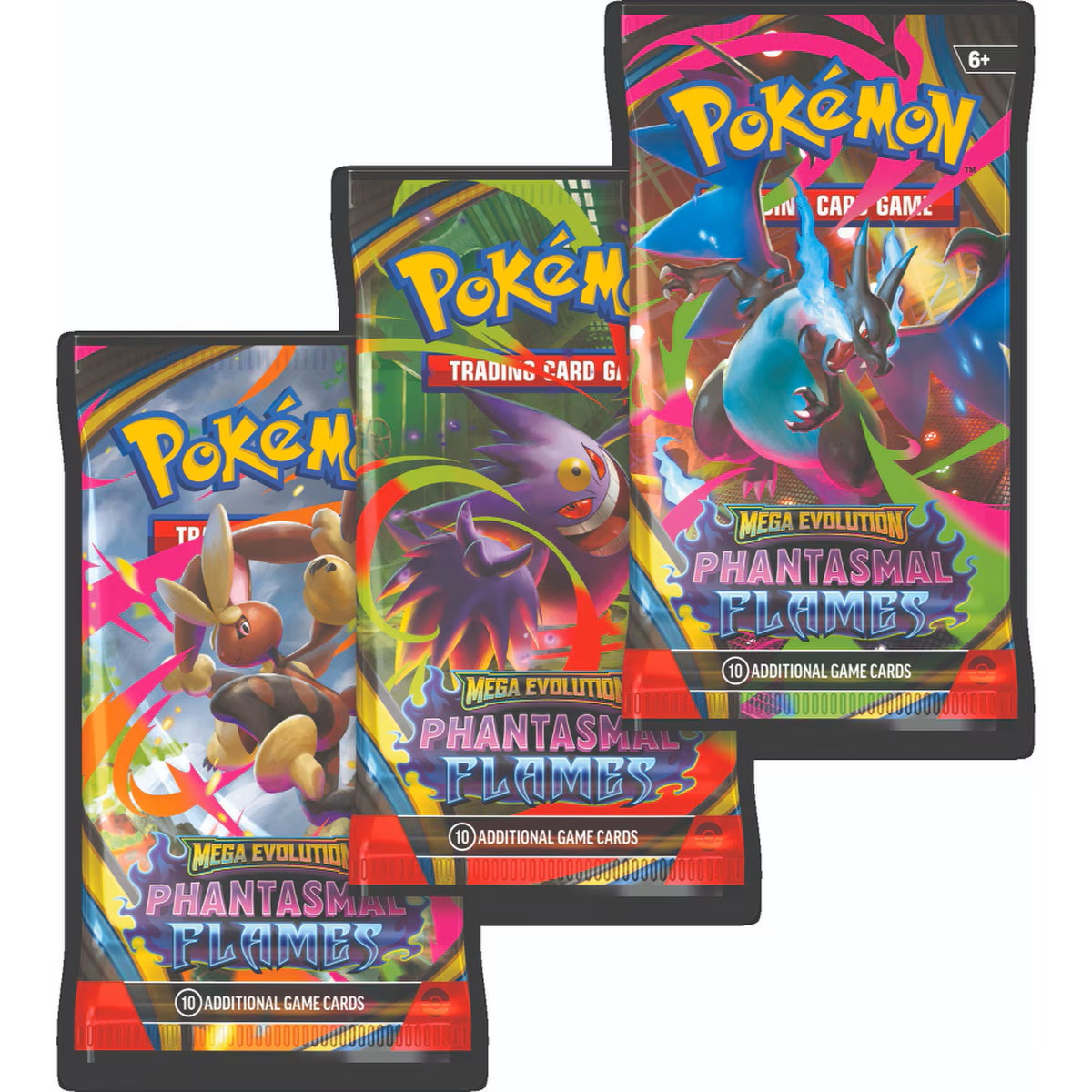 Pokémon: Mega Evolution - Phantasmal Flames - 3-Pack Blister (Box of 24) - Image 3