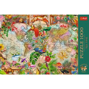 Trefl 1000pc Premium Plus - Tea Time: Antique World Map