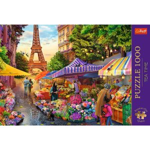 Trefl 1000pc Premium Plus - Tea Time: Flower Market, Paris