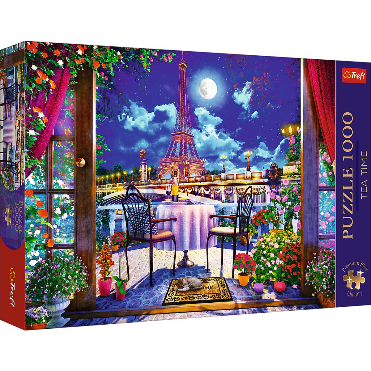 Trefl 1000pc Premium Plus - Tea Time: Parisian Moonlight - Image 2