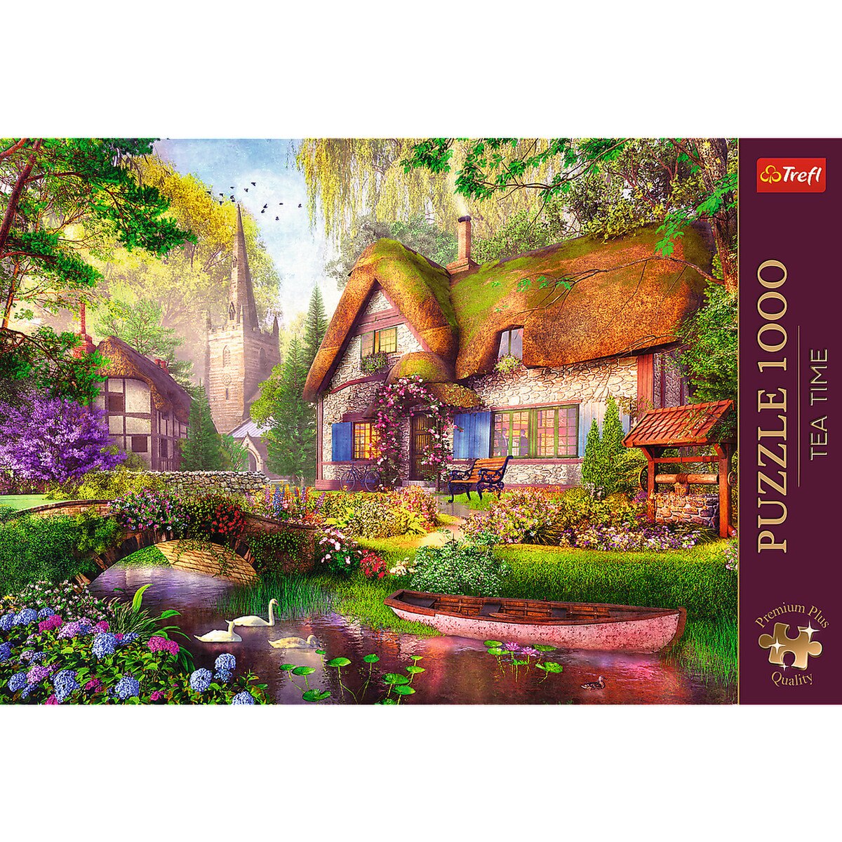 Trefl 1000pc Premium Plus - Tea Time: The Woodland Cottage