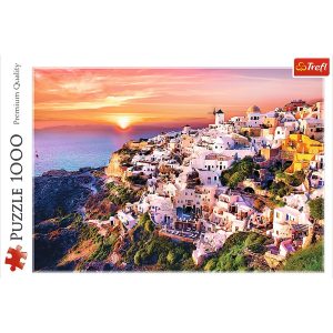Trefl 1000pc - Sunset over Santorini / 500 px