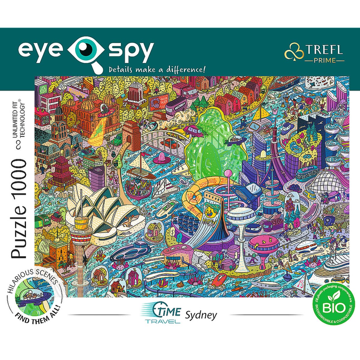 Trefl 1000pc UFT EYE-SPY - Time Travel: Sydney, Australia