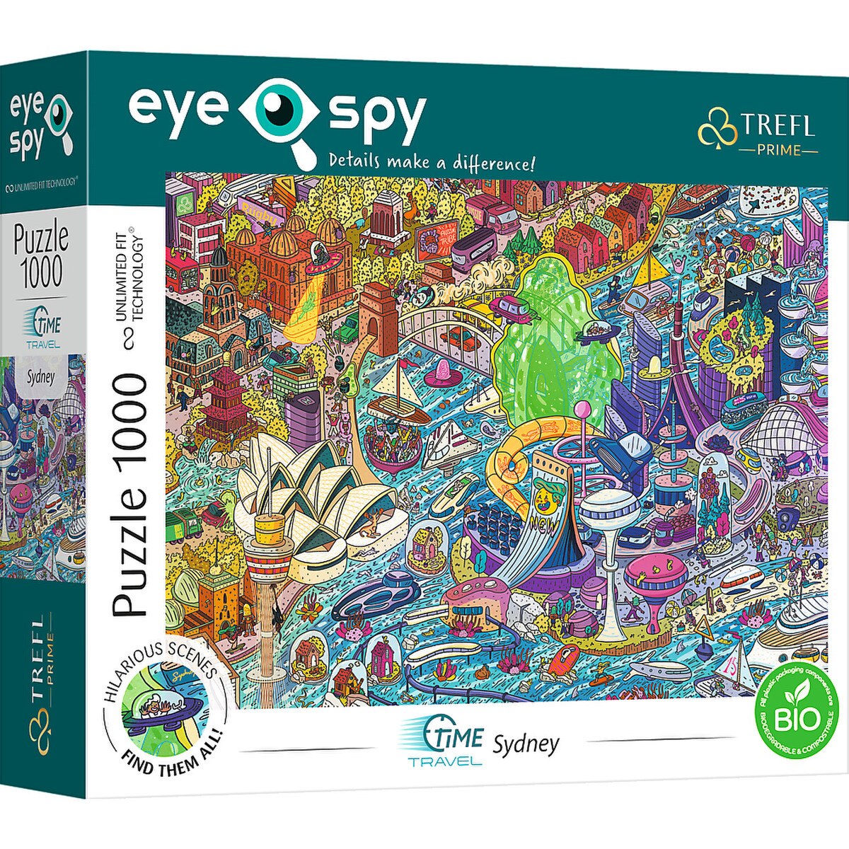 Trefl 1000pc UFT EYE-SPY - Time Travel: Sydney, Australia - Image 2