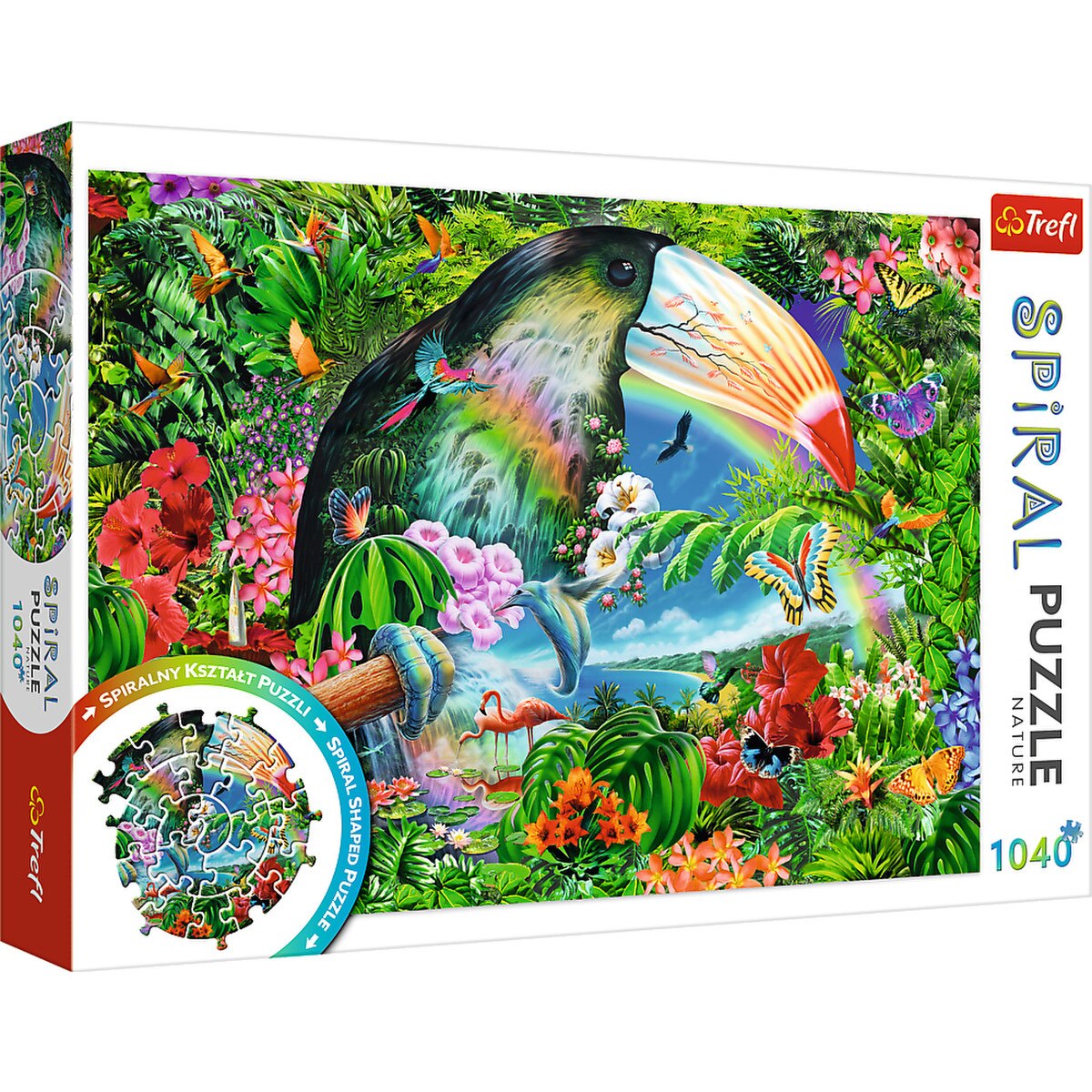 Trefl 1040pc - Spiral Puzzle - Tropical animals - Image 2