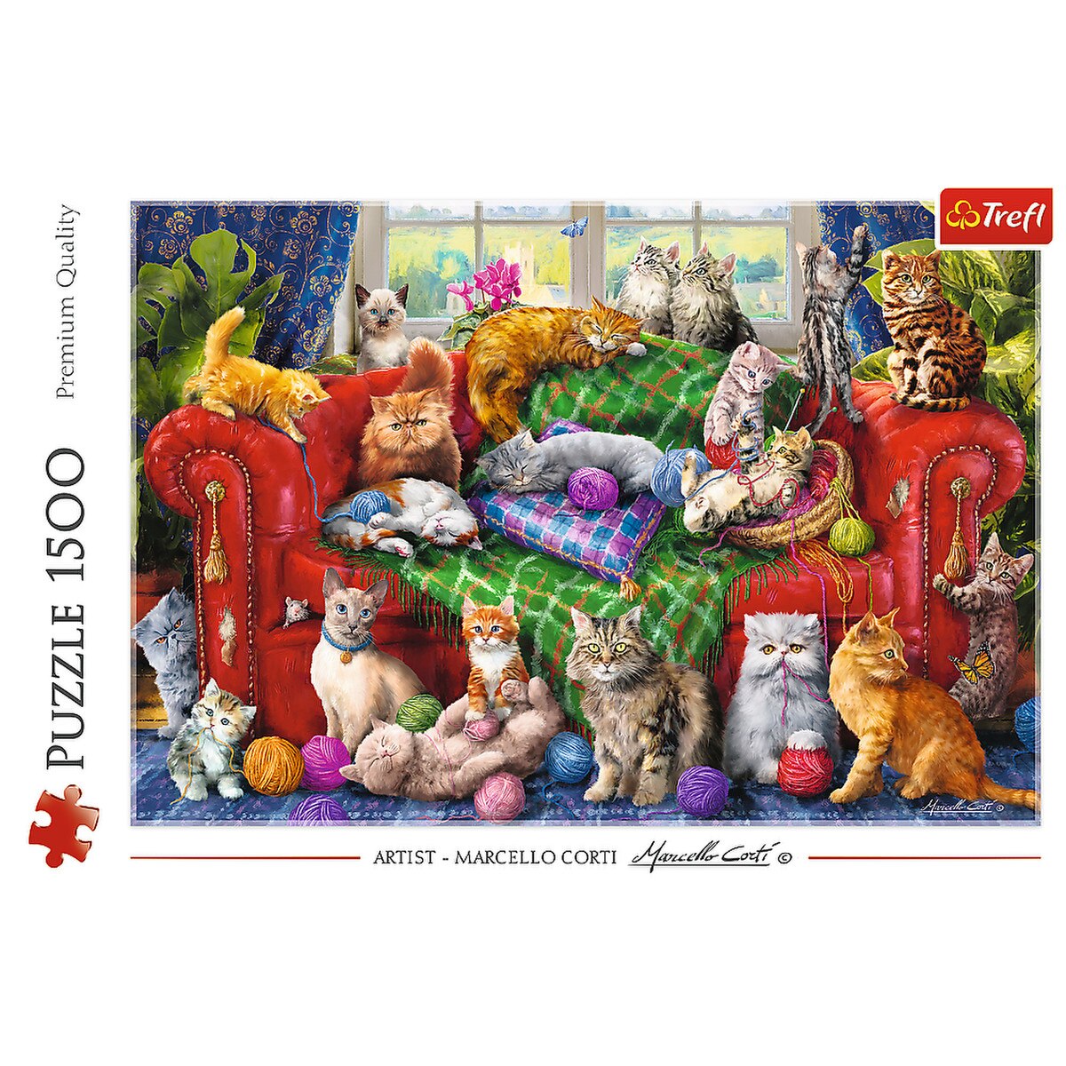 Trefl 1500pc - Kittens on the Sofa