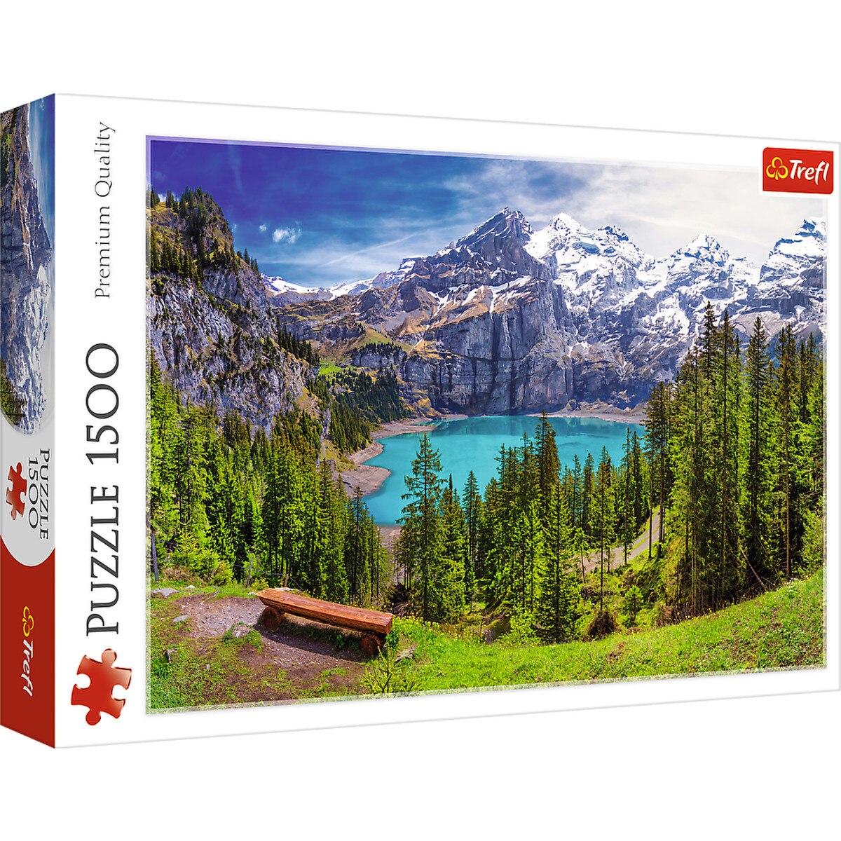 Trefl 1500pc - Lake Oeschinen, Alps, Switzerland - Image 2