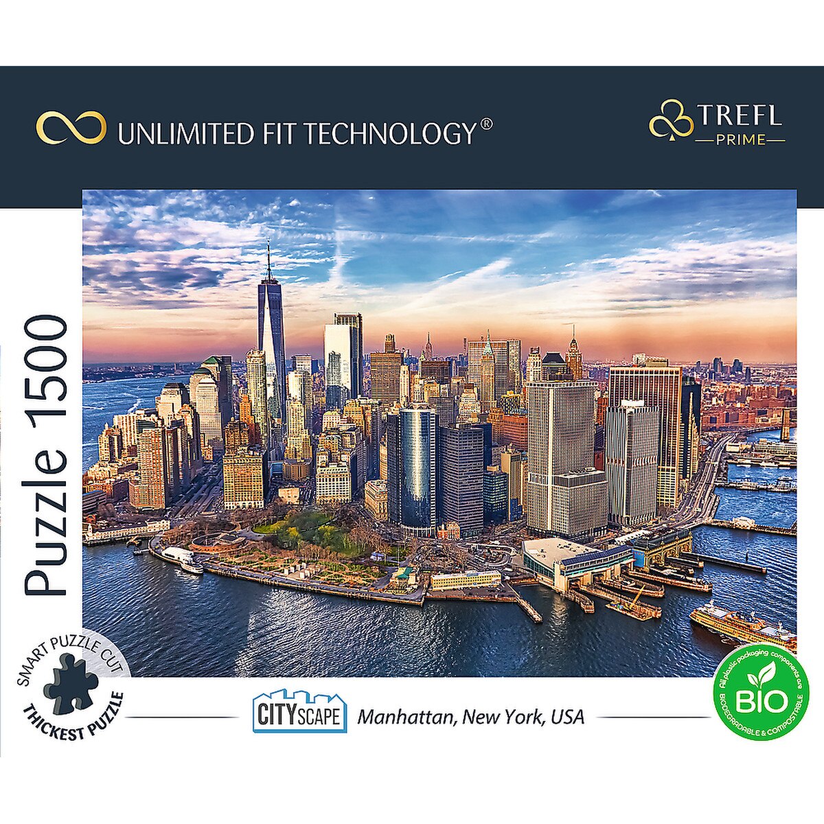 Trefl 1500pc UFT - Cityscape: Manhattan, New York, USA"