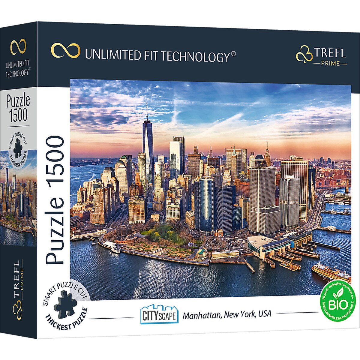 Trefl 1500pc UFT - Cityscape: Manhattan, New York, USA" - Image 2