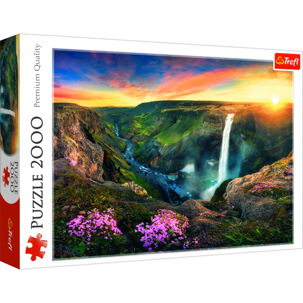 Trefl 2000pc Haijfoss Waterfall Puzzle - Image 2