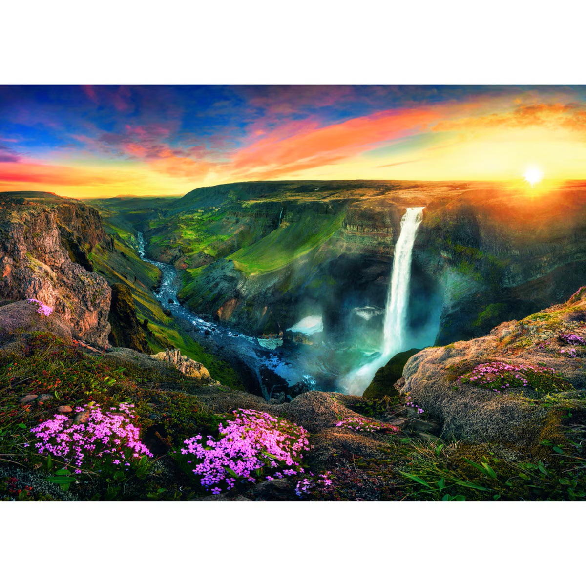 Trefl 2000pc Haijfoss Waterfall Puzzle - Image 3