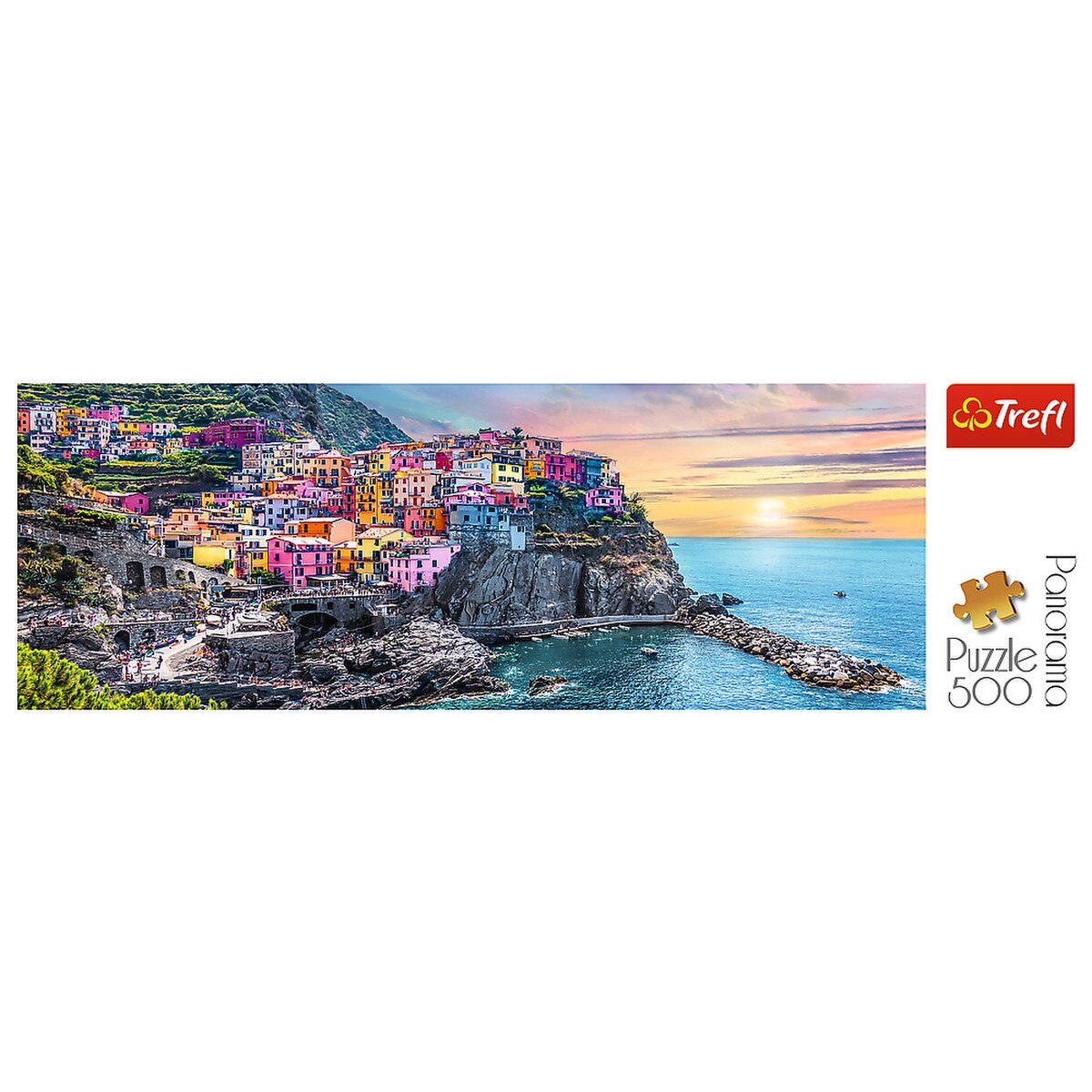 Trefl 500pc Panorama - Manarola at sunset, Italy