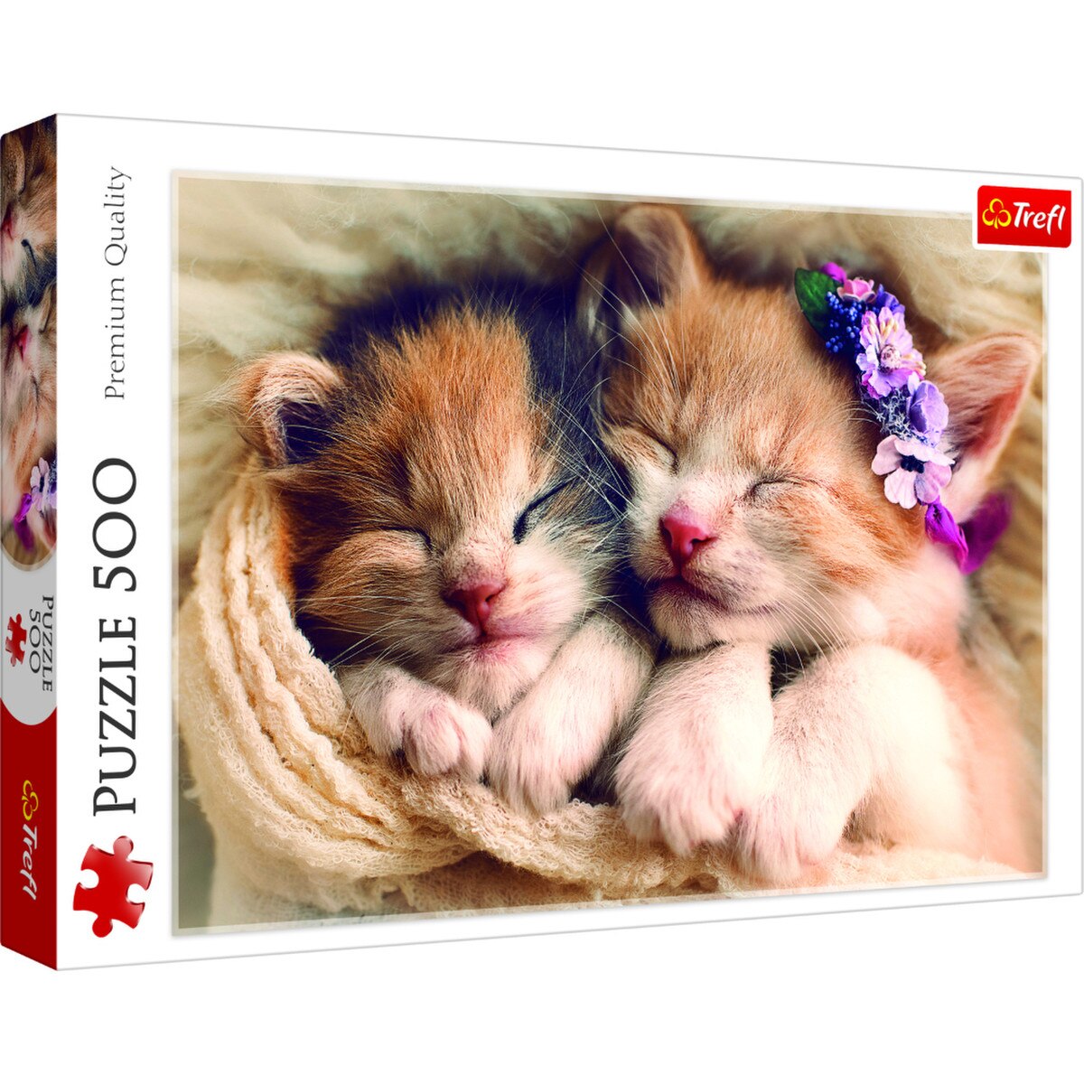 Trefl 500pc Sleeping Kittens Puzzle - Image 2