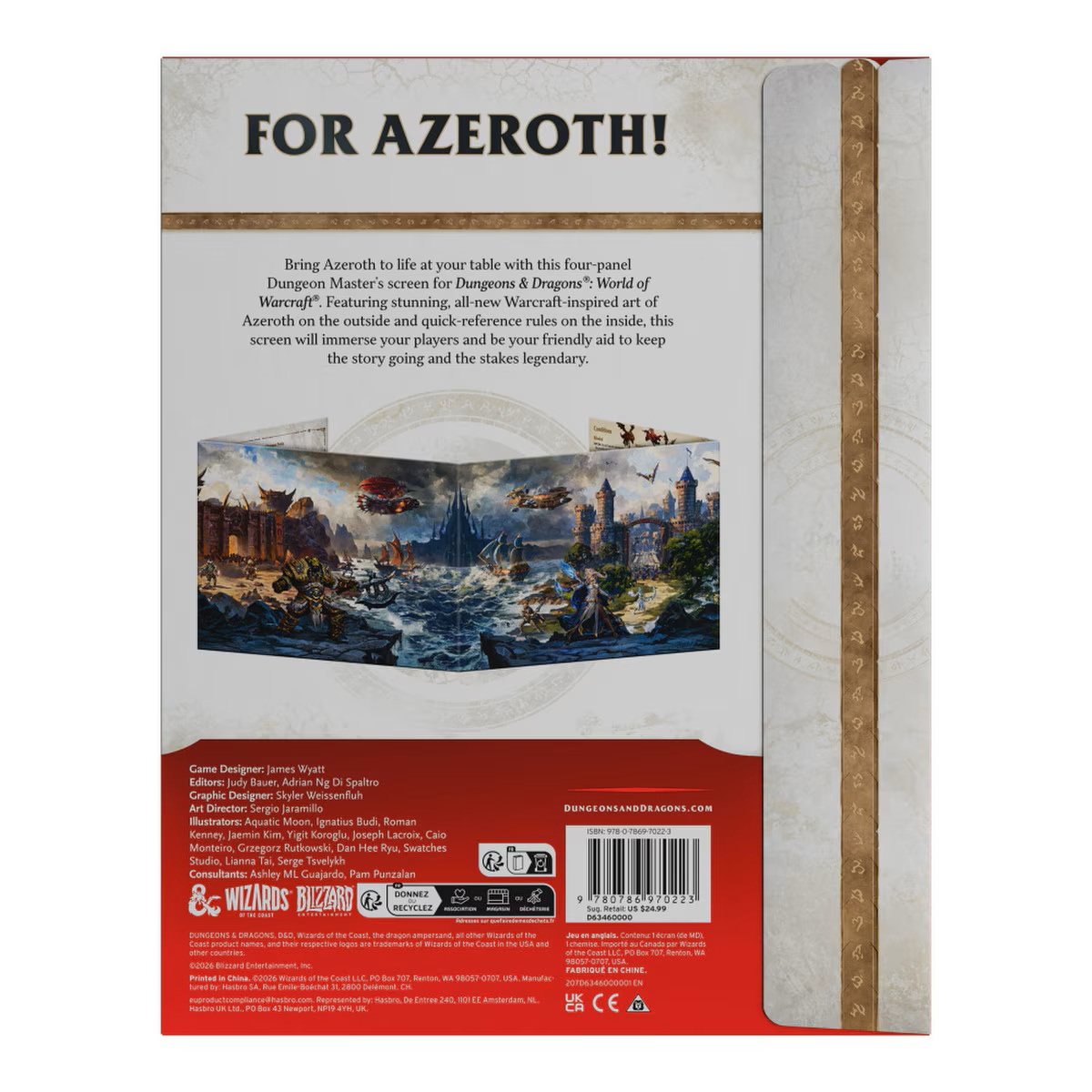 Dungeons and Dragons: World of Warcraft - DM Screen (Pre-Order Deposit Required) Pre-order by: 11/09/2026 - Image 2