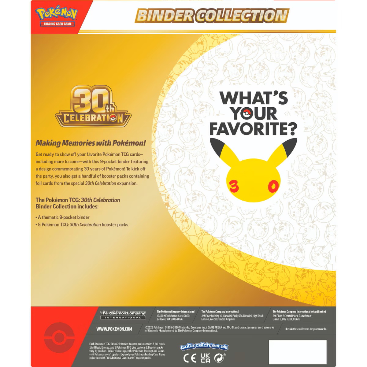 Pokémon TCG 30th Celebration - Binder Collection - Image 6