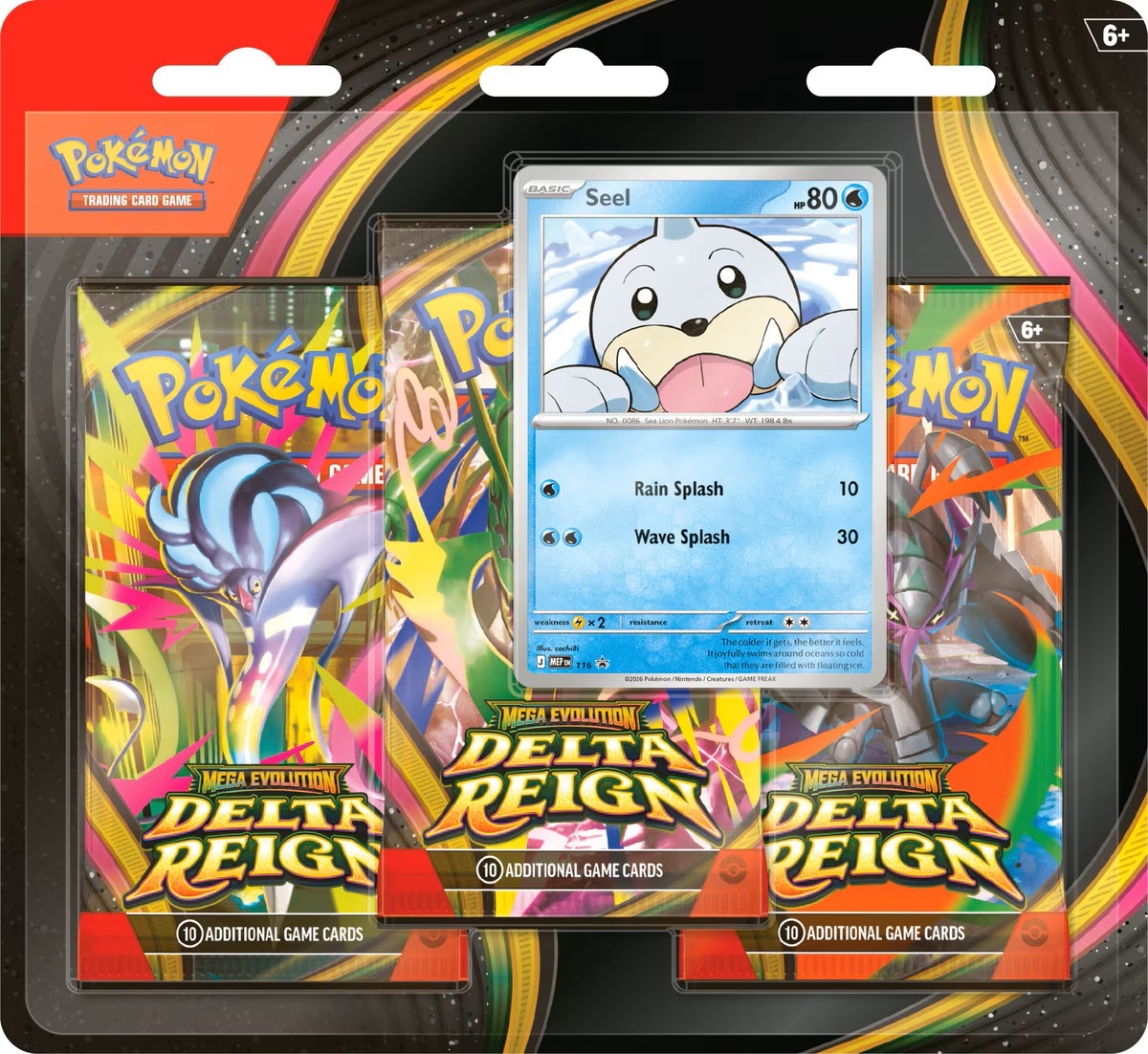 Pokémon TCG: Mega Evolution: Delta Reign - 3-Pack blister