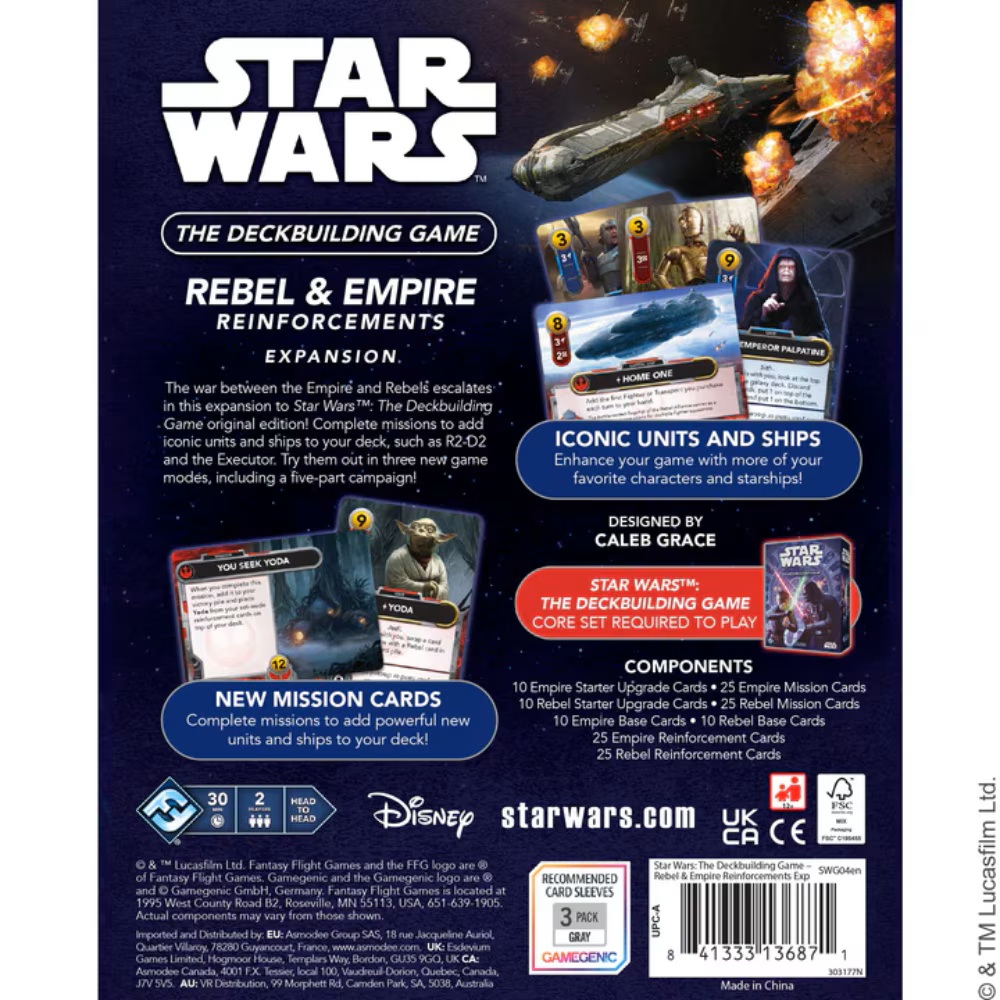 Star Wars: The Deckbuilding Game - Rebel & Empire Reinforcements Expansion (Pre-Order Deposit Required) Pre-order by: 28/08/2026 - Image 2